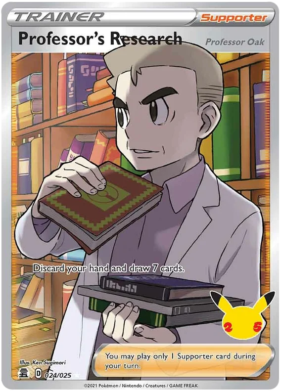 Professor's Research Celebrations Pokemon Card Single 024/025