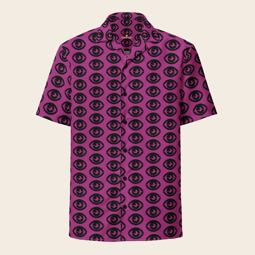 Pokemon Psychic Type Button Up Shirt Front