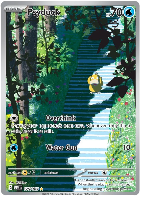 Psyduck Illustration Rare 151 Single Pokemon Card