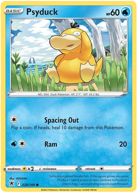 Psyduck Astral Radiance Pokemon Card Singles 028/189