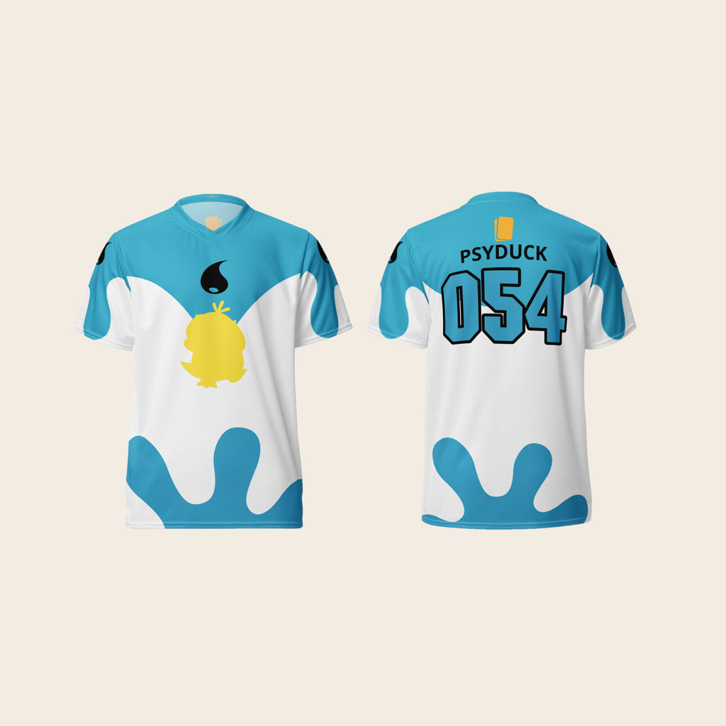 Pokemon Psyduck 054 Printed Themed Jersey Front and Back