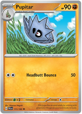 Pupitar Paldea Evolved Single Pokemon Card