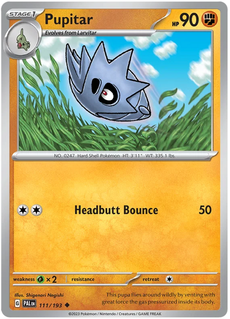 Pupitar Paldea Evolved Single Pokemon Card