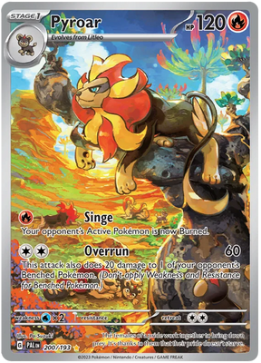 Pyroar Illustration Rare Paldea Evolved Single Pokemon Card