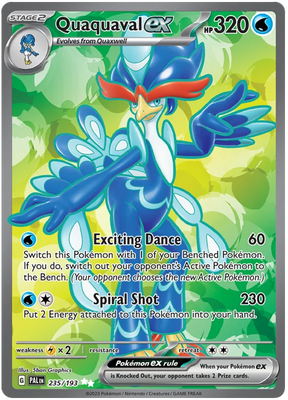 Quaquaval ex Full Art Paldea Evolved Single Pokemon Card