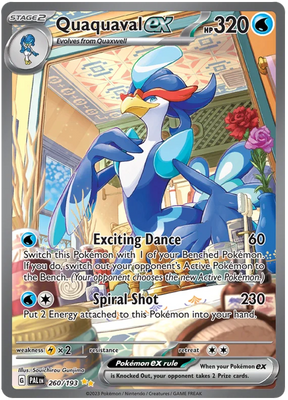Quaquaval ex Special Illustration Rare Paldea Evolved Single Pokemon Card
