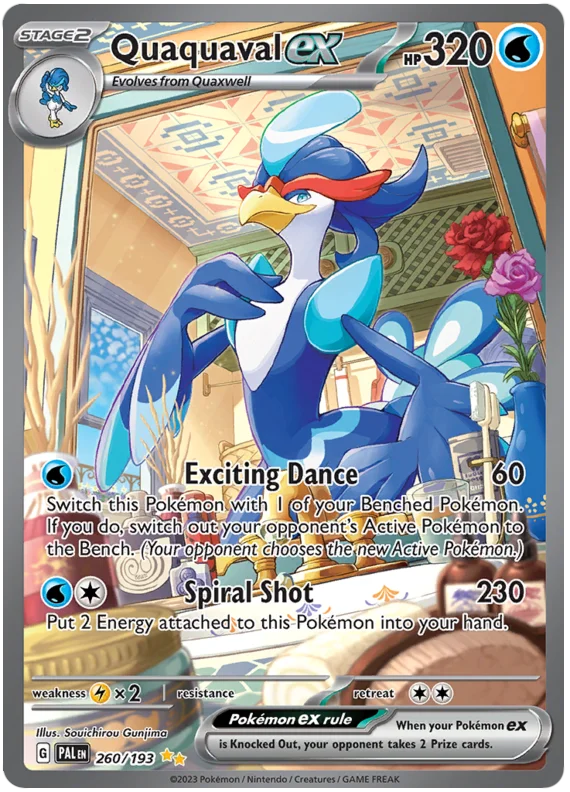 Quaquaval ex Special Illustration Rare Paldea Evolved Single Pokemon Card