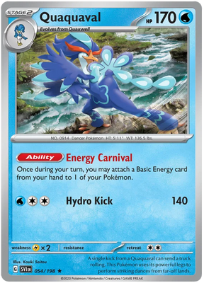 Quaquaval Scarlet & Violet Base Set Pokemon Card Single