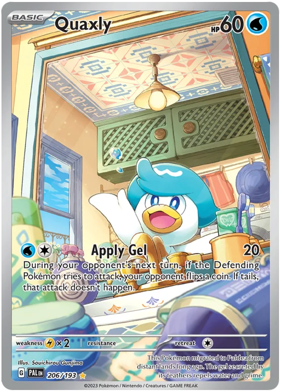 Quaxly Illustration Rare Paldea Evolved Single Pokemon Card