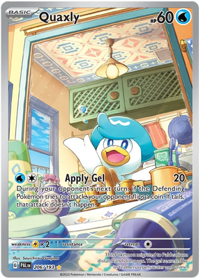 Quaxly Illustration Rare Paldea Evolved Single Pokemon Card
