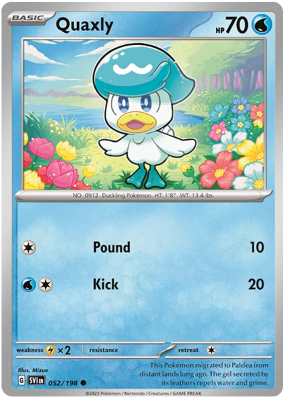 Quaxly Scarlet & Violet Base Set Pokemon Card Single