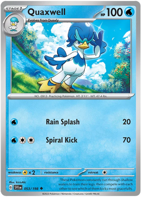 Quaxwell Scarlet & Violet Base Set Pokemon Card Single