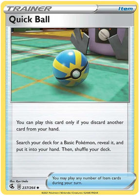 Quick Ball Fusion Strike Pokemon Card Singles 237/264