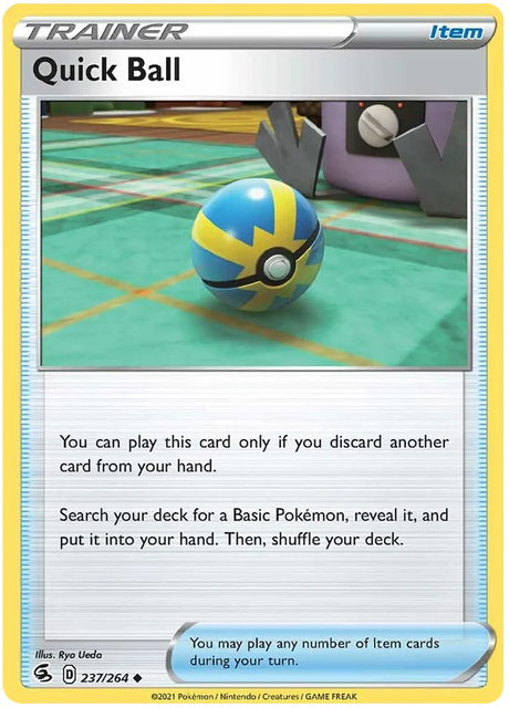 Quick Ball Fusion Strike Pokemon Card Singles 237/264