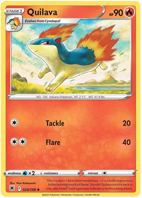 Quilava Astral Radiance Pokemon Card Singles 024/189