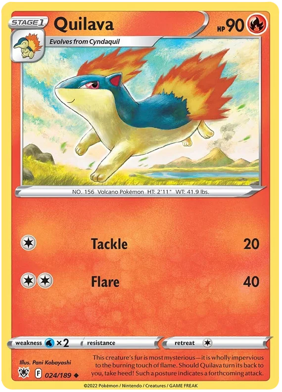 Quilava Astral Radiance Pokemon Card Singles 024/189