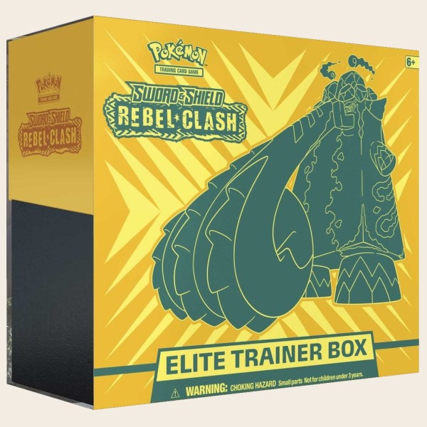 Pokemon Rebel Clash Elite Trainer Box Featuring Copperajah (SWSH2)