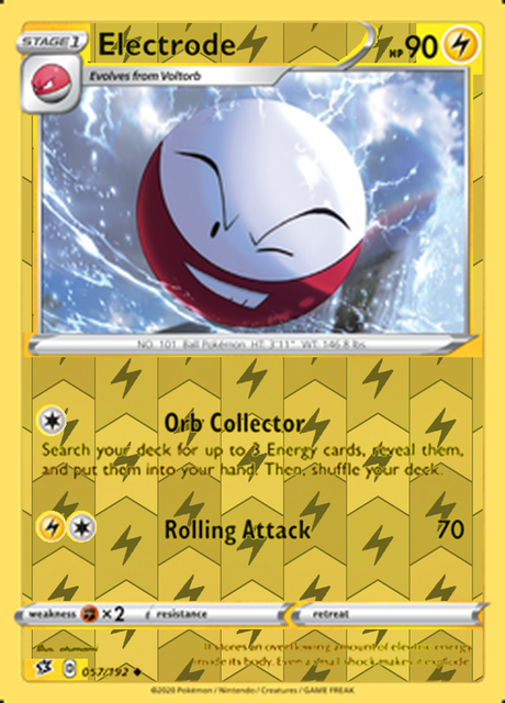 Electrode 057/192, Rebel Clash, Reverse Holo finish, representative matte composite