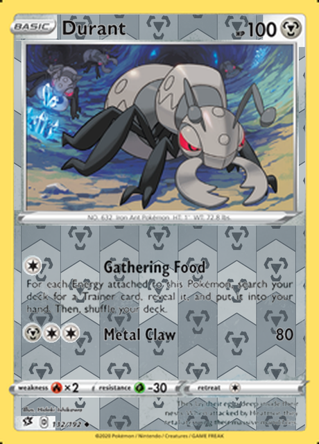 Durant 132/192, Rebel Clash, Reverse Holo finish, representative matte composite