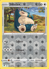 Snorlax 141/192, Rebel Clash, Reverse Holo finish, representative matte composite