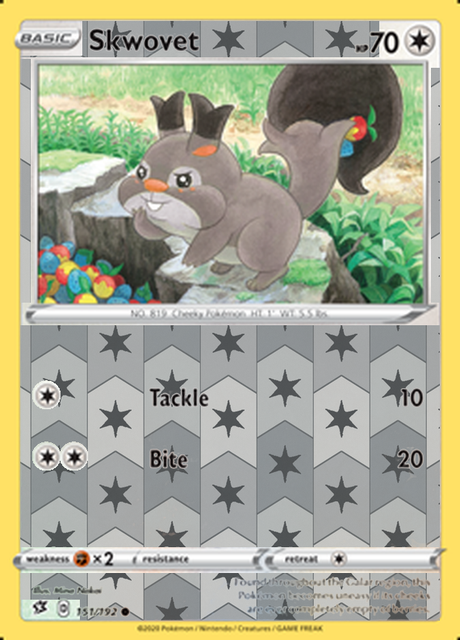 Skwovet 151/192, Rebel Clash, Reverse Holo finish, representative matte composite