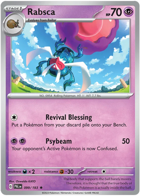 Rabsca Paldea Evolved Single Pokemon Card