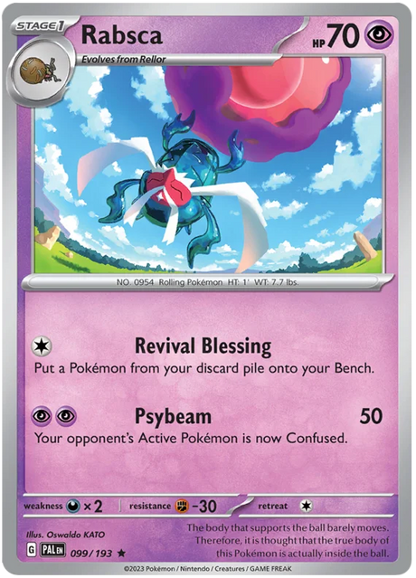 Rabsca Paldea Evolved Single Pokemon Card