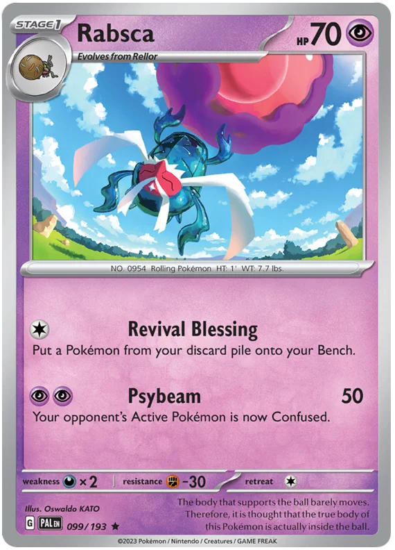 Rabsca Paldea Evolved Single Pokemon Card