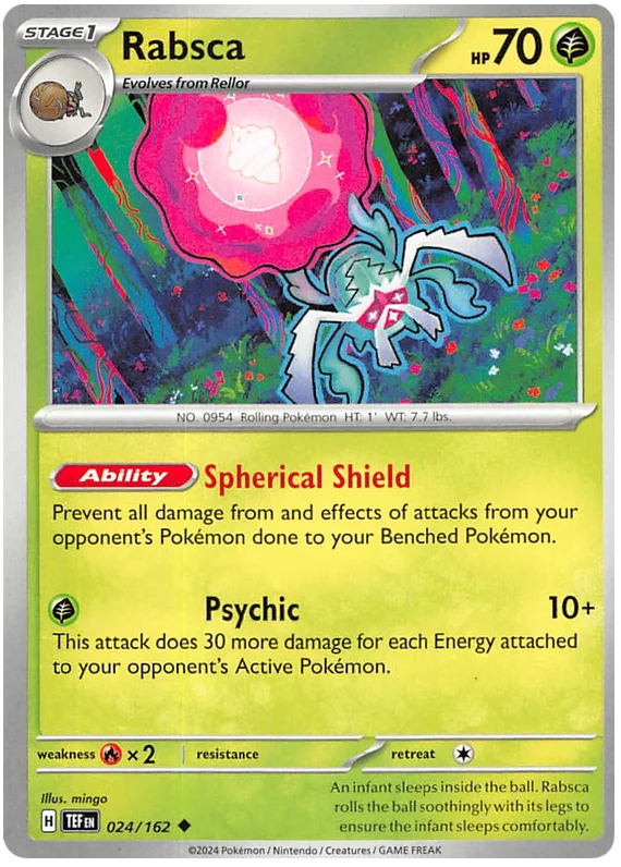 Rabsca Temporal Forces Pokemon Single 024/162