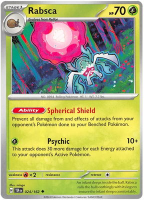 Rabsca Temporal Forces Pokemon Single 024/162