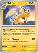 Raichu 151 Single Pokemon Card