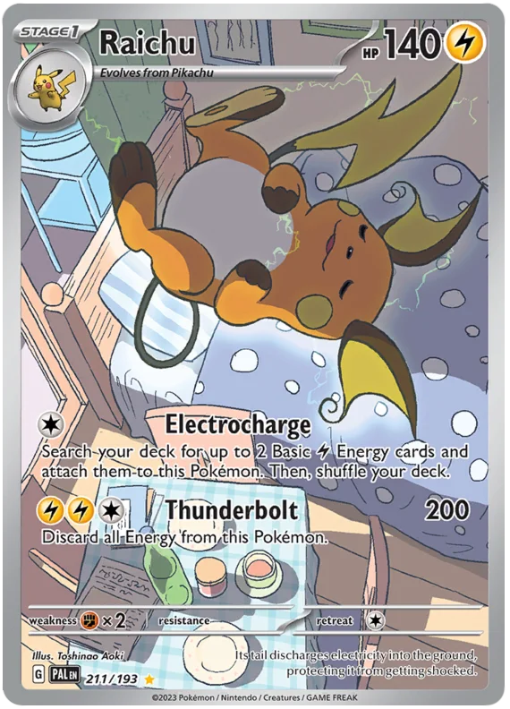 Raichu Illustration Rare Paldea Evolved Single Pokemon Card