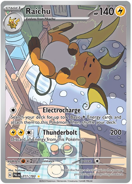 Raichu Illustration Rare Paldea Evolved Single Pokemon Card