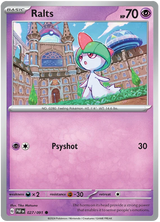 Ralts Paldean Fates Pokemon Card Single 027/091
