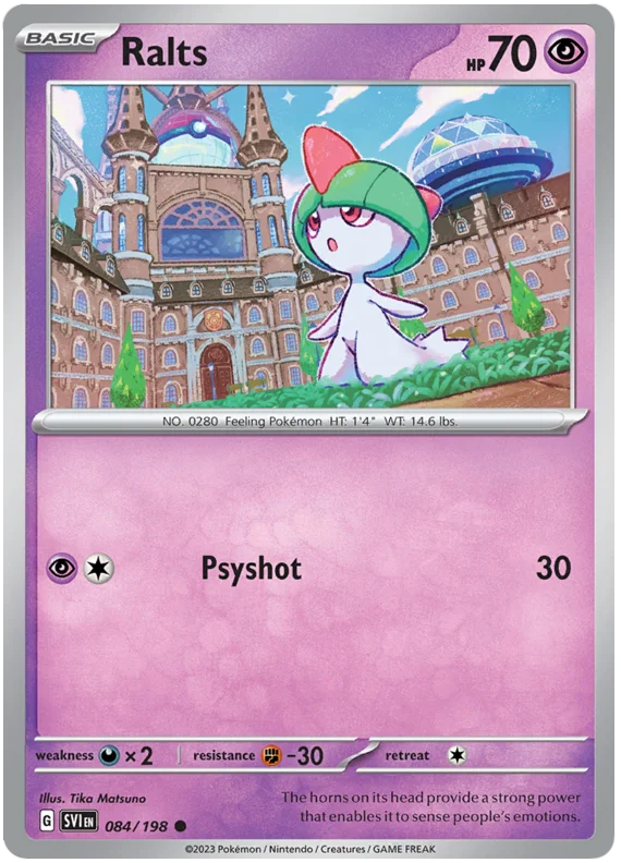Ralts Scarlet & Violet Base Set Pokemon Card Single