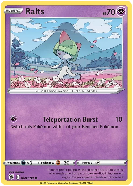 Ralts Astral Radiance Pokemon Card Singles 060/189