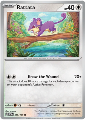 Rattata 151 Single Pokemon Card