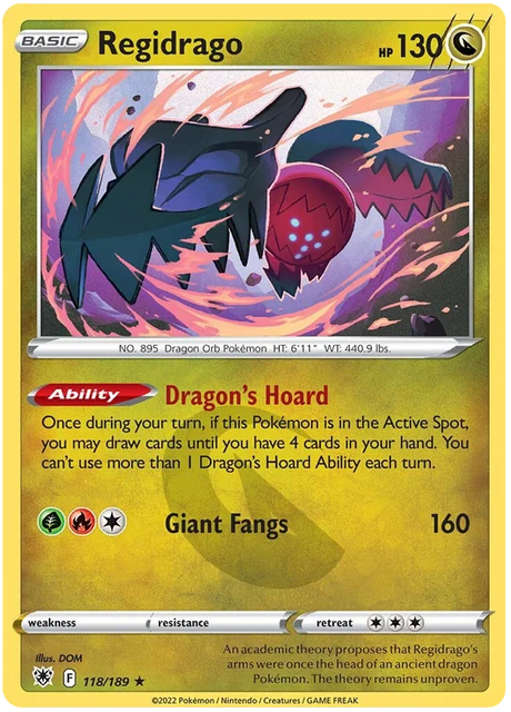 Regidrago Astral Radiance Pokemon Card Singles 118/189