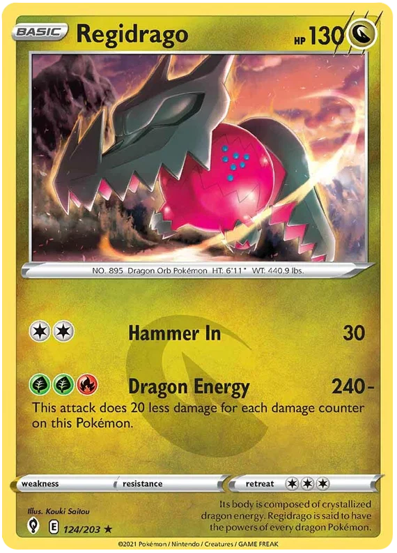 Regidrago 124/203 - Pokemon TCG Evolving Skies card