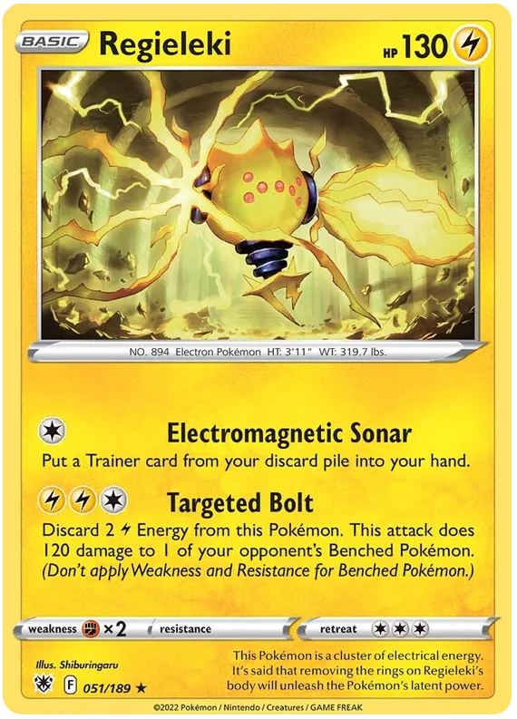 Regieleki Astral Radiance Pokemon Card Singles 051/189
