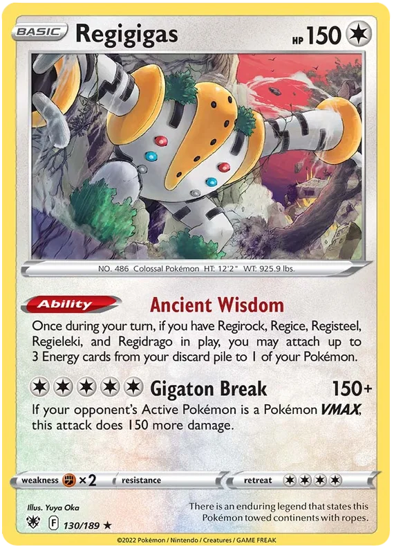 Regigigas Astral Radiance Pokemon Card Singles 130/189