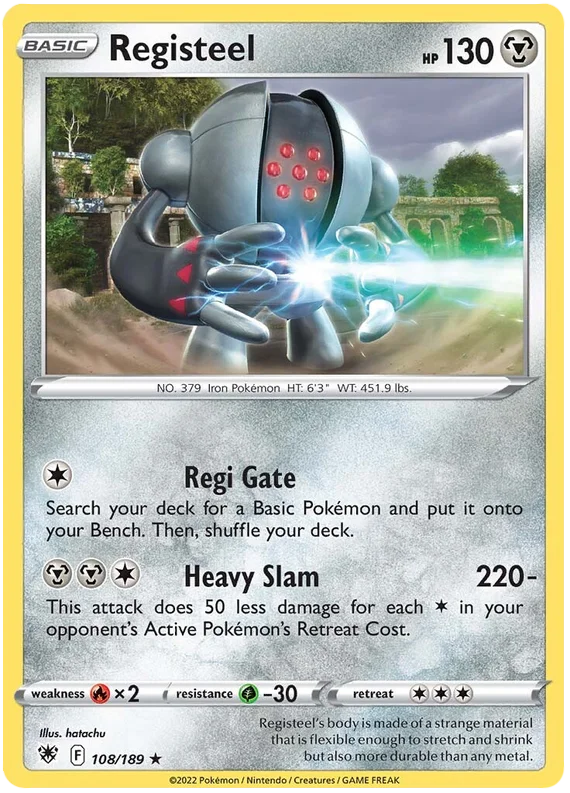 Registeel Astral Radiance Pokemon Card Singles 108/189