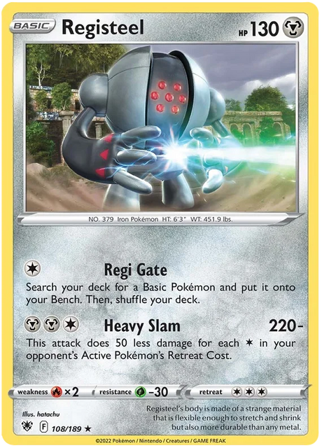 Registeel Astral Radiance Pokemon Card Singles 108/189