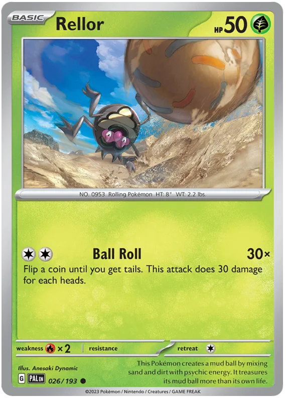 Rellor 026 Paldea Evolved Single Pokemon Card
