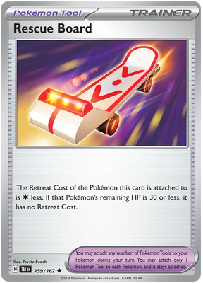 Rescue Board Temporal Forces Pokemon Single 159/162