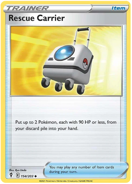 Rescue Carrier 154/203 - Pokemon TCG Evolving Skies card