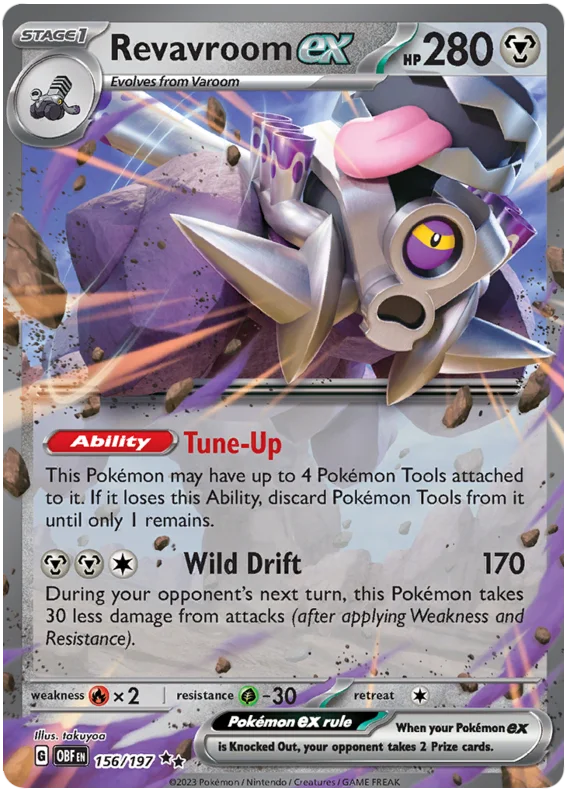 Revavroom ex Obsidian Flames Single Pokemon Card