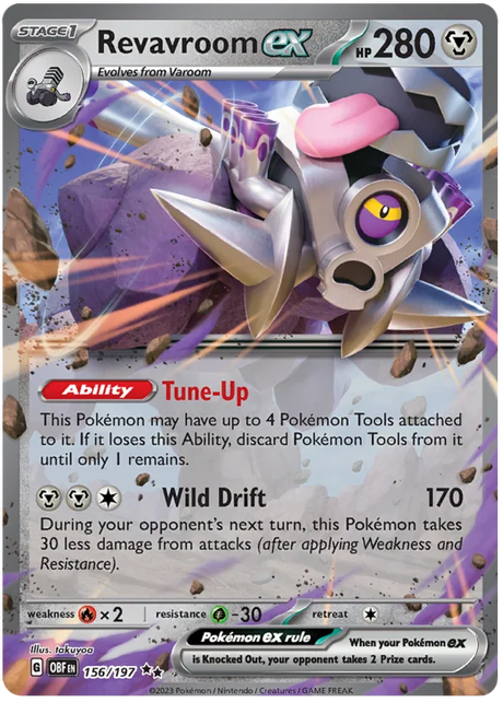 Revavroom ex Obsidian Flames Single Pokemon Card