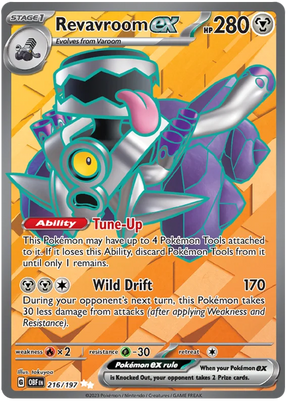 Revavroom ex Full Art Obsidian Flames Single Pokemon Card