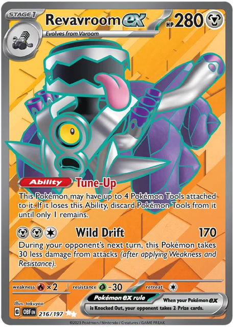 Revavroom ex Full Art Obsidian Flames Single Pokemon Card